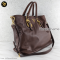 Prada Soft Calfskin Leather Shopping Tote Bag แบรนด์เนมมือสองของแท้