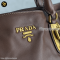 Prada Soft Calfskin Leather Shopping Tote Bag แบรนด์เนมมือสองของแท้