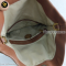 Tory bruch Tan Leather Logo Amanda Foldover Crossbody Bag