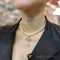 New Vivienne westwood	One Row Orb Silver-tone pearl Drop choker necklace