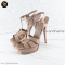 YSL Saint Laurent Tribute Plat From Sandal Vernis