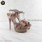 YSL Saint Laurent Tribute Plat From Sandal Vernis