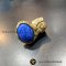 YSL Arty Ring Blue Minarals Gold  - Used Authentic แหวน ยิปแซง YSL หินสีน้ำเงินลายเกล็ด แหวนสแตนเลสสตีล เคลือบสีทอง ใส่แล้วเก๋มากๆค่ะวงนี้