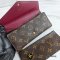 Like new 	Louis Vuitton Portefeiulle Josephine Wallet M60709 Canvas Monogram