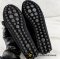 Used louis vuitton Black Woven Suede Oxford Ballerina Flats รองเท้า