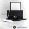 Gucci GG INTERLOCKING WOC Calf ดำ
