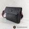 Gucci GG Belt Bag In Supreme Canvas And Black Leather Trim With Trademark