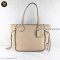 Coach Tatum Tote Whiplash Leather Crossbody Nude 34398 - Used Authentic Bag กระเป๋าโค้ช ทรงสะพายไหล่ หนังแท้ทั้งใบ สีเบจ รุ่นนี้มีโซ่ถักตามแนวขอบเก๋มากๆค่ะ ของแท้ มือสอง สภาพดีค่ะ