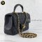 Chanel Classic mini 8” with top handle in black caviar GHW Caviar