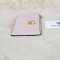 Fendi Textured leather Cardholder  Baby pink GHW