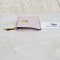 Fendi Textured leather Cardholder  Baby pink GHW