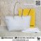  Fendi White Zucca Print Coated Canvas Roll Tote Bag
