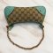 Used - Gucci Accessory Pouch GG Canvas Shoulder Bag​ Blue