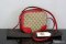 Gucci Bree Crossbody Bag Guccissima Canvas with red leather