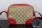 Gucci Bree Crossbody Bag Guccissima Canvas with red leather
