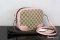 Gucci Bree Crossbody Bag Guccissima Canvas with light pink leather