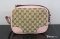 Gucci Bree Crossbody Bag Guccissima Canvas with light pink leather