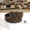 Louis​ ​Vuitton​ Belt​ LV​ Initiales​ Damier​ Ebene​ Canvas​ Size​ 90​ cm​ M9807