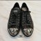 Used Like New - Miu Miu Shoes Sneakers Glitter Lux Nero Size 40