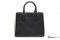 Prada Saffiano Lux Bicolor Double-Zip Tote Bag Black white size 33