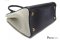 Prada Saffiano Lux Bicolor Double-Zip Tote Bag Black white size 33