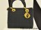 Lady Dior Nylon Black GHW size 10