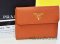 NEW-Prada Saffiano Wallet 3 พับ สี ส้ม Rame