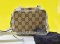 Gucci Mini Square Crossbody Bag กระเป๋าผ้าลายโลโก้ ขอบหนังสีครีม ใบจิ๋ว น่ารักมากกค่ะ