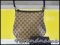 Gucci Shoulder Bag Canvas กระเป๋าสะพายไหล่ ผ้าลายโลโก้ ขอบหนังน้ำตาล ขนาดพอเหมาะ มือสอง สภาพดีค่า