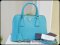 Prada Saffiano Alma bb Turchese size 25 กระเป๋าถือใบเล็ก พร้อมสายสะพาย cross body สีฟ้าาใหม่่สดใสมากค่ะ