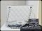 Chanel Limited white quilted lambskin black paint fall/winter 2011 กระเป่าหนังแกะ สายโซ่คู่ ฝาซิป ใช้งานง่าาย และ design เก๋ไม่เหมือนใครคะ