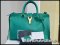 YSL Saint Laurence Petite Cabas Chyc in Green กระเป๋าทรงสุดเก๋ พร้อมสายสะพาย สีเขียวสด สวยสะดุดตามากกก รุ่นใหม่ หนังแกะทั้งใบค่าปี 2013 AS NEW