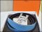 Hermes Belt Reverible H Blue Jeans/ Black size 95 เข็มขัด สลับใส่ได้สองด้านนะคะ ฟ้า และดำ หัวเข็มลายขีดสีเงิน สามารถสลับหัวกับเส้นอื่นได้นะคะ
