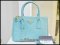 Prada Saffiano Lux Tote Blue Anice size 25 กระเป๋าถือพร้อมสายสะพาย สีฟ้าคราม ใบเล็กกำลังดี ค่า