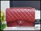 Chanel Classic Jumbo Rd Burgundy 13b SHW size 12 กระเป๋าชาแนลคลาสิคขนาดจัมโบ้สีแดงเข้มสี Signature หนังคาเวียร์ อะไลห่เงิน สวยหรู หายากมากแล้วนะคะ