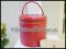 Louis Vuitton Bucket Box Epi in red size GM ghw กระเป๋าถือทรงถัง หนังแท้ลายไม้สีแดงสด มือสองสภาพดีค่า ใช้ถือก็ได้หรืเป็นกระเป๋าเครื่องสำอางค์ก็ได้ค่า