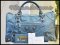 Balenciaga Work Gray Blue Silver Giant Stud-USed Authentic