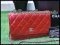 Chanel Wallet On Chain WOC Red Patent SHW - Used Authentic Bag กระเป๋าสตางค์พร้อมสายสะพายยาว Crossbody ไซส์ Mini สุดฮ็อต หนังแก้วเงา สีแดงเข้ม อะไหล่เงิน สวยมากค่ะ เป็นได้้ทั้งกระเป๋าสตางค์ และกระเป๋าออกงานเลยค่า  มือสอง สภาพดี