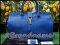 Yves Saint Laurent YSL Medium Cabas Chyc in Blue - Used Authentic กระเป๋าสุดเก๋ สีน้ำเงิน หนังคารฟ เดินด้ายตัว Y ด้านหน้า หายากมาก เพราะเลิกผลิตแล้วค่า สภาพสวย