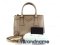 Prada Saffiano Lux Double Zip With Strap Size 25 Cammeo - Used Authentic Bag กระเป๋าปร้าด้า ซาฟฟิโนลัก ไซน์25ซิปคู่ สีคามีโอ ของแท้มือสองสภาพดีค่ะ
