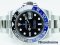 Rolex GMT-Master II Black Dial Blue & Black Ceramic Bezel-Steel นาฬิกาโรเล็กซ์ จีเอ็มที มาสเตอร์ทู หน้าปัดสีดำขอบสีน้ำเงินดำ สายเหล็ก ของแท้ราคาถูกค่ะ