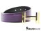 Hermes Belt 32mm Calfskin Violet Size 90 Double H Buckle Gold Gold Plated - Authentic เข็มขัดแอร์เมส ไซส์90 สีม่วงกับดำหัวเข็มขัดสีทองขัดด้าน ของแท้ค่ะ