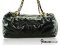 Chanel Shoulder Flap Bag Black Patent Calf Skin - Used Authentic Bag