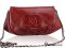 Chanel Halfmoon Wallet On Chain Lamb Burgundy SHW  - Used Authentic Bag