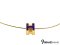 Hermes Necklack H Gold& Purple 