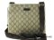 New Gucci Massenger Bag 201538 204046 Brown Canvas - Authentic Bag กระเป๋ากุชชี่ สะพายข้างผูชายสีน้ำตาล PVC ไซส์ 23ซม ขายกระเป๋าของแท้ค่ะ