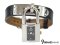 Hermes Kelly watch Black strap in PHW