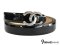 Chanel Belt Size 85 Black Clafskin RHW