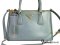 Prada Saffiano Lux 2 Zip Size 25 Vernis Talco BN2136