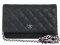 Chanel Wallet On Chain Black Caviar Suede SHW